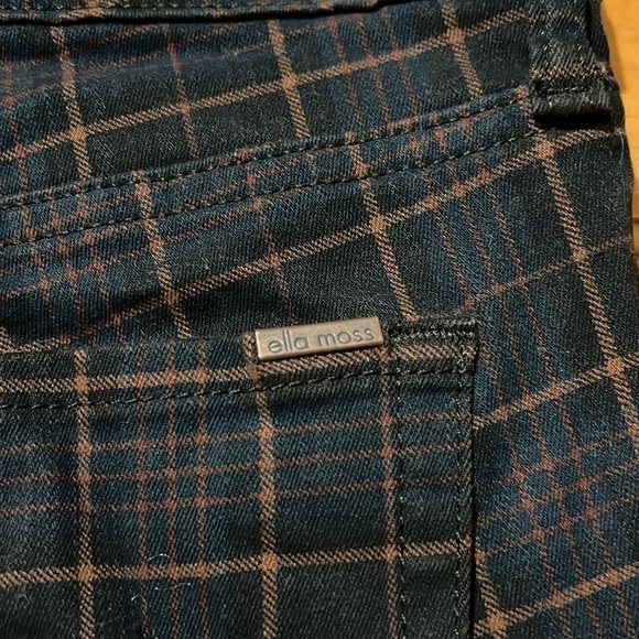 Ella Moss Anthropologie Plaid High Rise Ankle Pants Size 29 - Picture 5 of 9